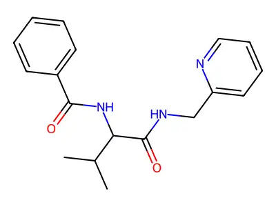 N-[3-methyl-1-oxo-1-(pyridin-2-ylmethylamino)butan-2-yl]benzamide structure