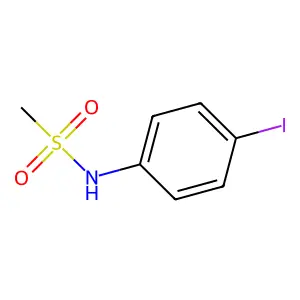 N-(4-iodophenyl)methanesulfonamide structure