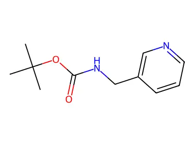 tert-butyl N-[(piperidin-3-yl)methyl]carbamate structure
