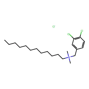 Lauryldimethyl-3,4-dichlorobenzylammonium chloride structure