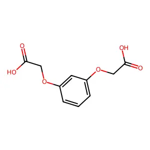 (1,3-Phenylenedioxy)diacetic acid structure