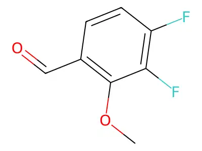 3,4-Difluoro-2-methoxybenzaldehyde structure