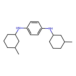 p-Phenylenediamine, N,N'-bis(3-methylcyclohexyl)- structure