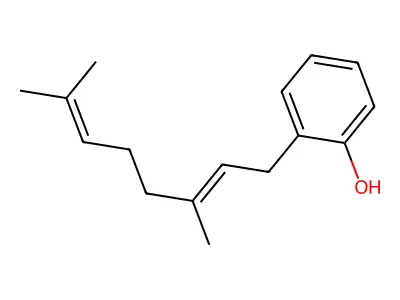 Phenol, 2-(3,7-dimethylocta-2,6-dienyl)- structure