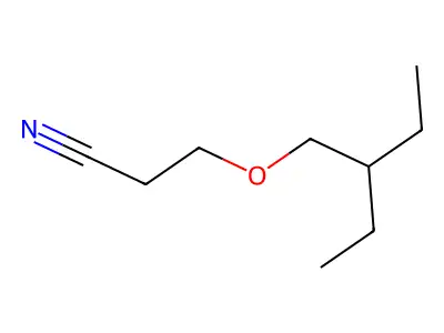 3-(2-Ethylbutoxy)propanenitrile structure