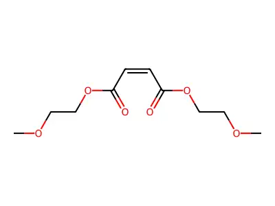 Bis(2-methoxyethyl) but-2-enedioate structure