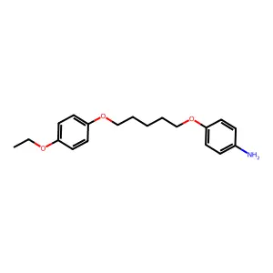Aniline, p-(5-(p-ethoxyphenoxy)pentyloxy)- structure