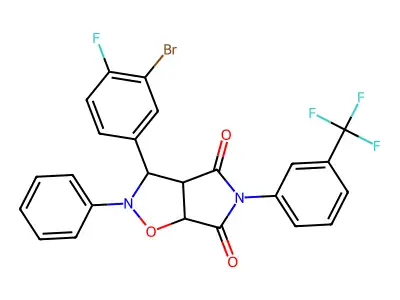 C24H15BrF4N2O3 structure
