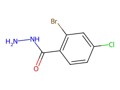 2-Bromo-4-chlorobenzhydrazide structure