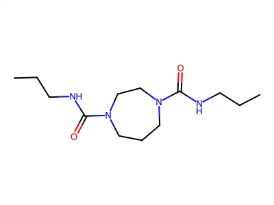 N-propyl(4-(N-propylcarbamoyl)(1,4-diazaperhydroepinyl))formamide structure