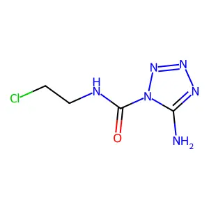 2-Tetrazoline-1-carboxamide, N-(2-chloroethyl)-5-imino- structure