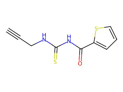 N-(prop-2-ynylcarbamothioyl)thiophene-2-carboxamide structure