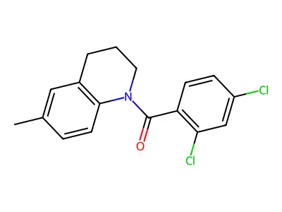 (2,4-dichlorophenyl)-(6-methyl-3,4-dihydro-2H-quinolin-1-yl)methanone structure