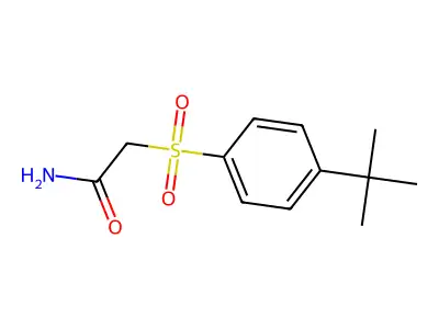 2-(4-Tert-butylphenyl)sulfonylacetamide structure