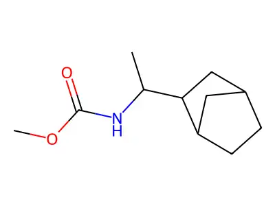 Methyl (1-(bicyclo[2.2.1]Heptan-2-yl)ethyl)carbamate structure
