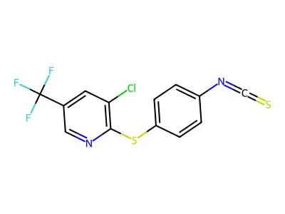 3-Chloro-2-[(4-isothiocyanatophenyl)sulfanyl]-5-(trifluoromethyl)pyridine structure
