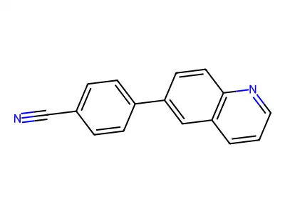 4-(6-Quinolinyl)benzonitrile structure