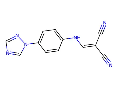 2-[[4-(1,2,4-Triazol-1-yl)anilino]methylidene]propanedinitrile structure