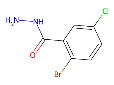 2-Bromo-5-chlorobenzhydrazide structure