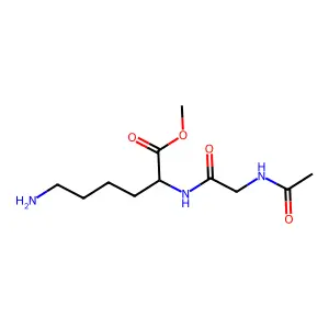 N(alpha)-acetylglycyllysyl methyl ester structure