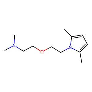 Pyrrole, 1-(2-(2-(dimethylamino)ethoxy)ethyl)-2,5-dimethyl- structure
