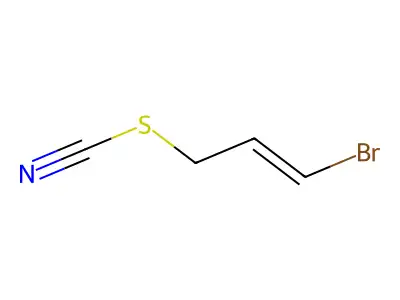 Thiocyanic acid, 3-bromo-2-propen-1-yl ester structure