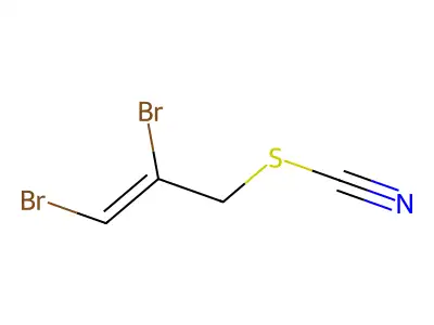Thiocyanic acid,2,3-dibromo-2-propen-1-yl ester structure