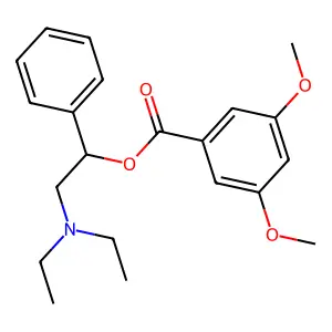 2-(Diethylamino)-1-phenylethyl 3,5-dimethoxybenzoate structure