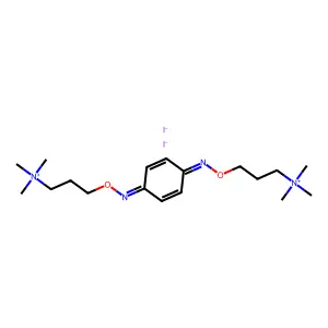 Bis-O-((gamma-dimetilamino)-n-propil)chinondiossima bis-iodometilato [Italian] structure