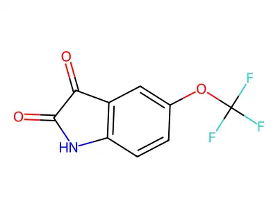 5-(trifluoromethoxy)-2,3-dihydro-1H-indole-2,3-dione structure