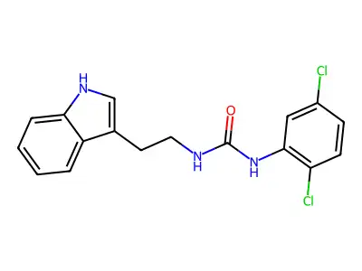 1-(2,5-dichlorophenyl)-3-[2-(1H-indol-3-yl)ethyl]urea structure
