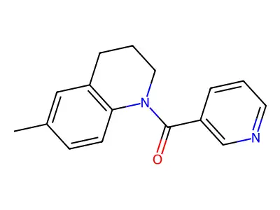 (6-methyl-3,4-dihydro-2H-quinolin-1-yl)-pyridin-3-ylmethanone structure
