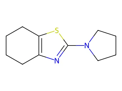 2-(Pyrrolidin-1-yl)-4,5,6,7-tetrahydro-1,3-benzothiazole structure