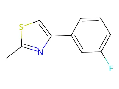 4-(3-Fluorophenyl)-2-methyl-1,3-thiazole structure