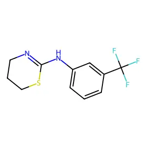 (5,6-Dihydro-4H-[1,3]thiazin-2-yl)-(3-trifluoromethyl-phenyl)-amine structure