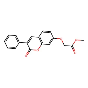 Methyl 2-(2-oxo-3-phenylchromen-7-yl)oxyacetate structure