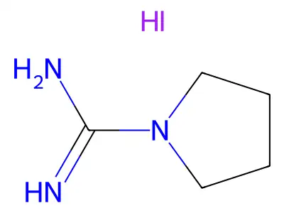 Pyrrolidine-1-carboximidamide Hydroiodide structure