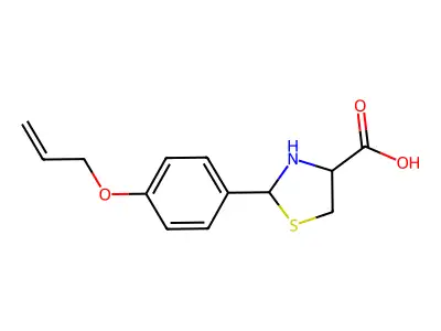 2-(4-Allyloxy-phenyl)-thiazolidine-4-carboxylic acid structure