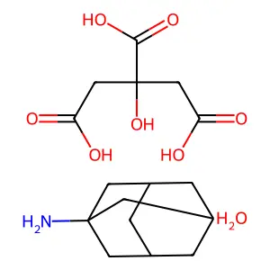 1-Adamantanamine citrate, monohydrate structure