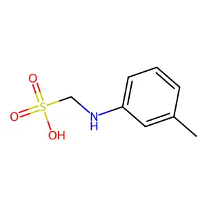 Methanesulfonic acid, 1-((3-methylphenyl)amino)- structure