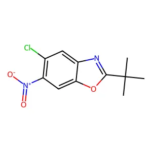 2-Tert-butyl-5-chloro-6-nitrobenzoxazole structure