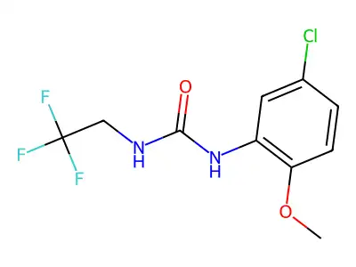 1-(5-Chloro-2-methoxyphenyl)-3-(2,2,2-trifluoroethyl)urea structure