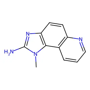2-Amino-1-methylimidazo(4,5-f)quinoline structure