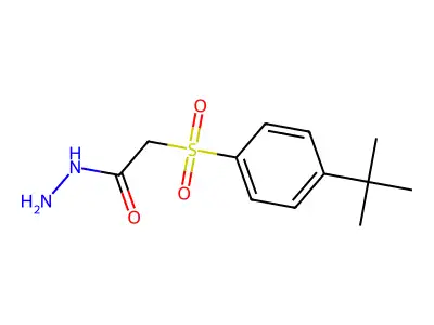 N-Amino-2-((4-(tert-butyl)phenyl)sulfonyl)ethanamide structure