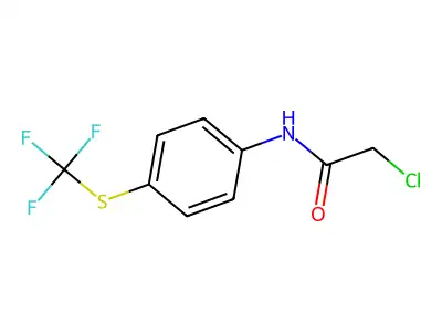 2-Chloro-N-(4-(trifluoromethylthio)phenyl)ethanamide structure