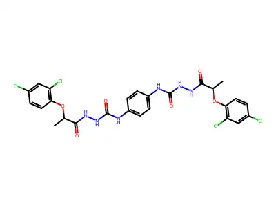 C26H24Cl4N6O6 structure
