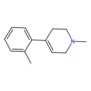 1-Methyl-4-(2'-methylphenyl)-1,2,3,6-tetrahydropyridine structure