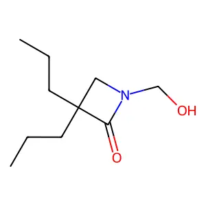 1-(Hydroxymethyl)-3,3-dipropylazetidin-2-one structure