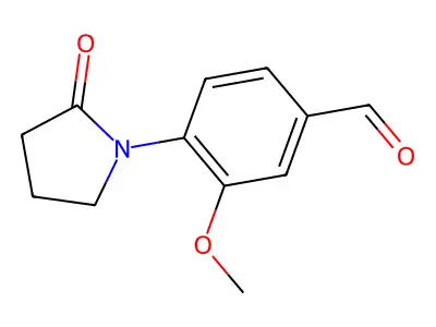 3-Methoxy-4-(2-oxopyrrolidin-1-yl)benzaldehyde structure