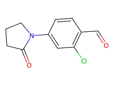 2-Chloro-4-(2-oxopyrrolidin-1-yl)benzaldehyde structure